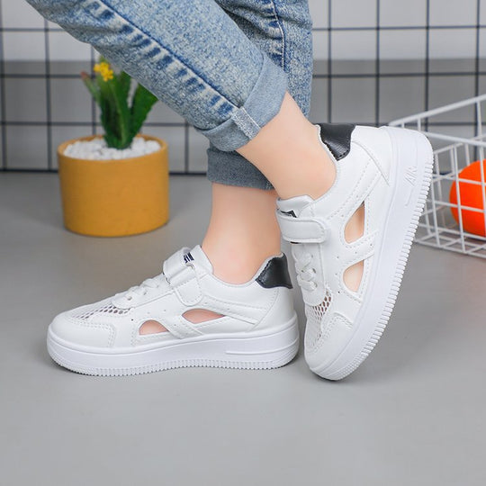 Damen Atmungsaktive Freizeitsneaker mit Klettverschluss und rutschfester Sohle EB