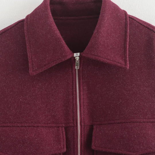 Damen Oversized Utility-Jacke mit praktischen Pattentaschen EB