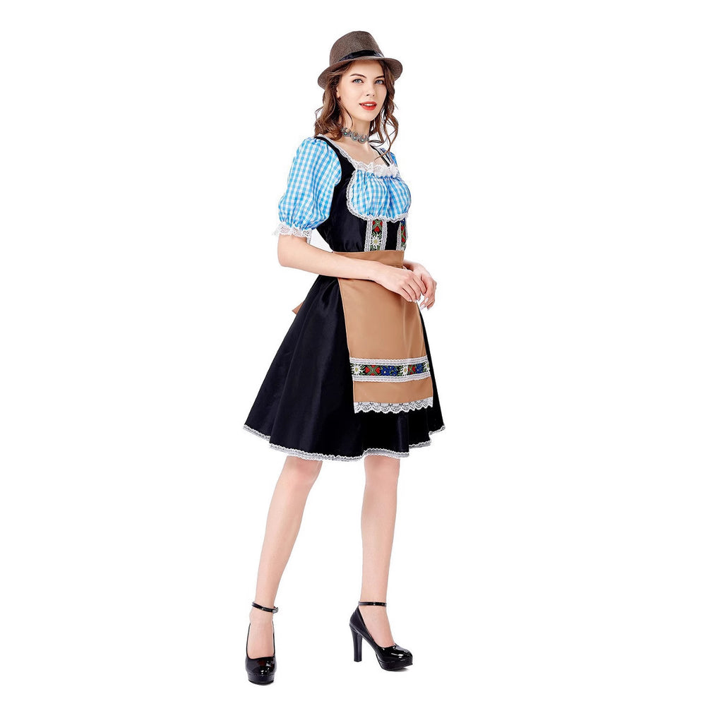 Damen Trachtenkleid mit liebevoll gestalteten Details und elegantem Schürzenüberzug EB