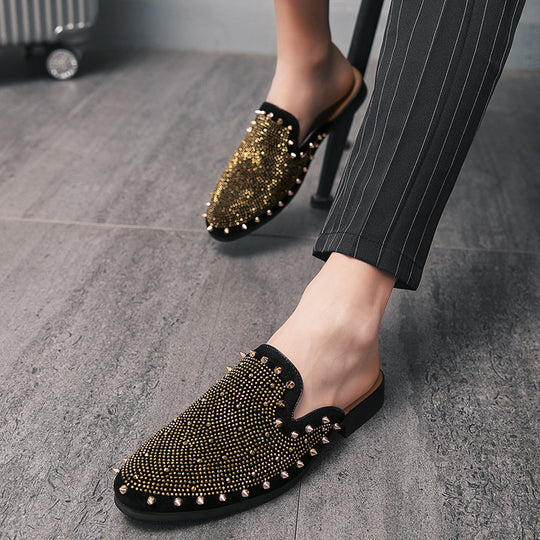 Damen Mokassins mit luxuriösen Nieten-Details und weichem Innenfutter EB
