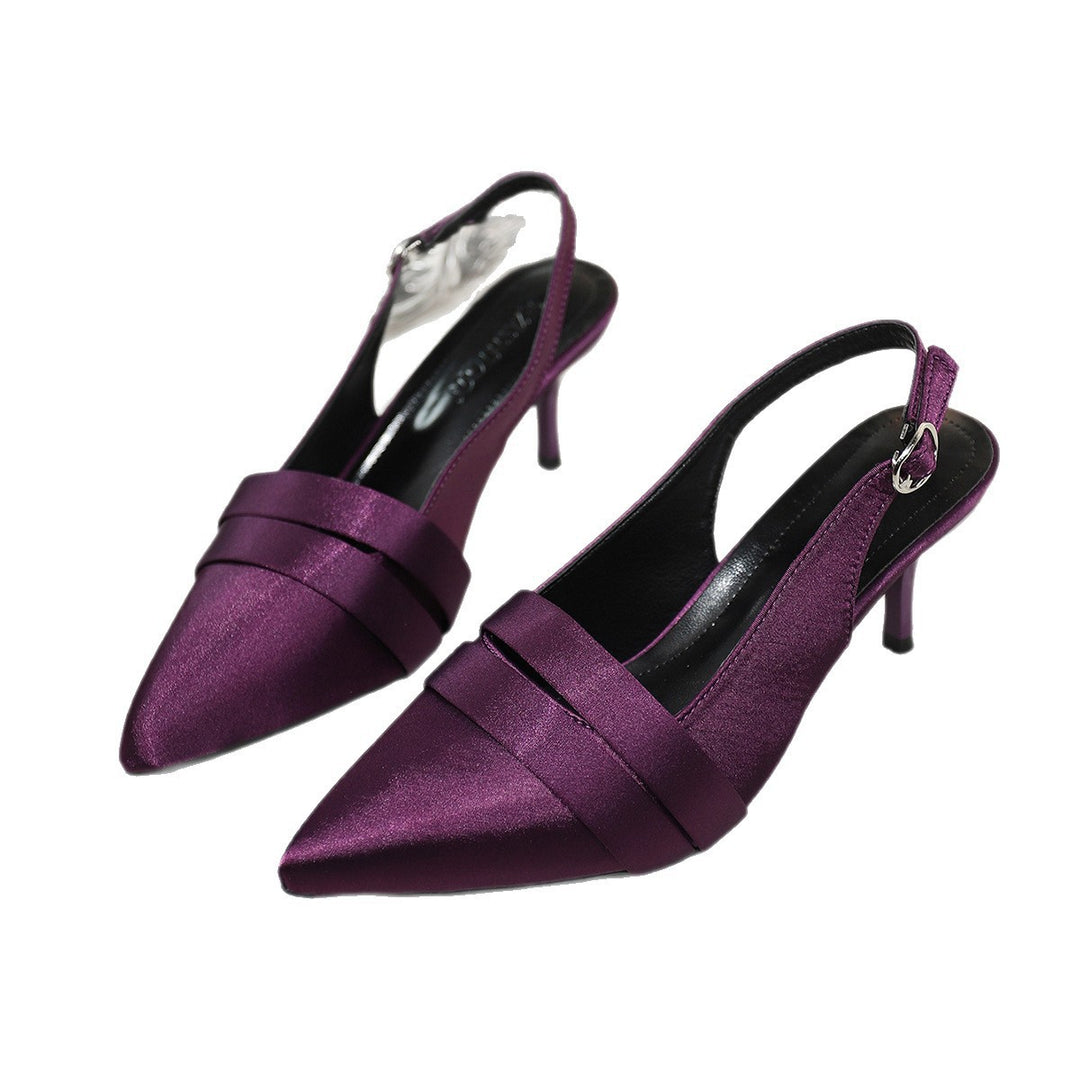 Damen Slingback Pumps mit elegantem Spitzendesign EB
