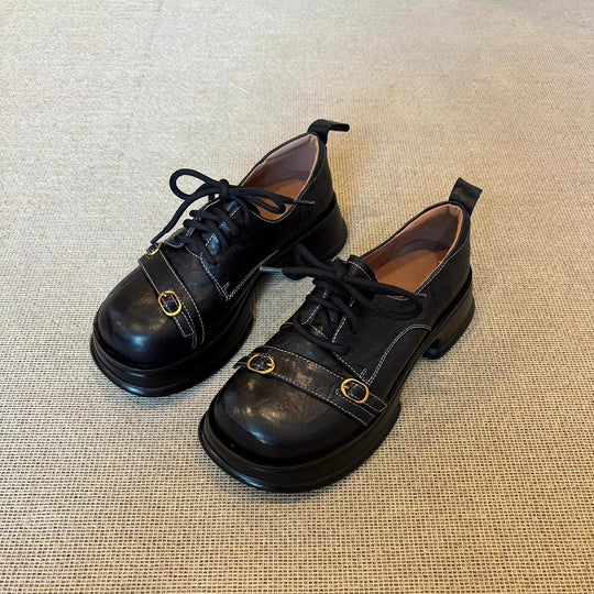 Damen modische Schnürschuhe mit einzigartigem Design und komfortabler Sohle EB