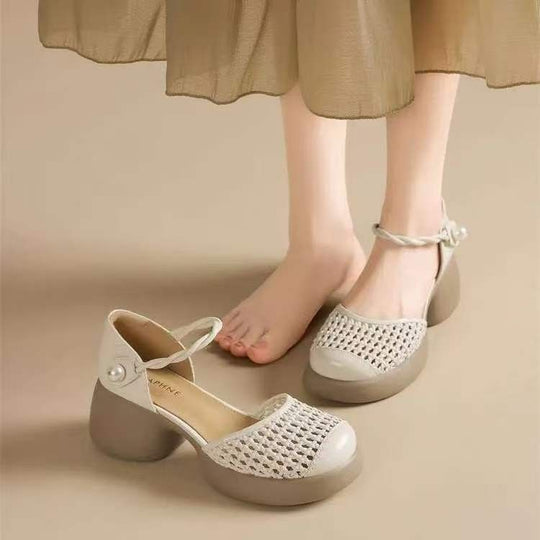 Damen Komfortable und stilvolle Blockabsatzschuhe EB
