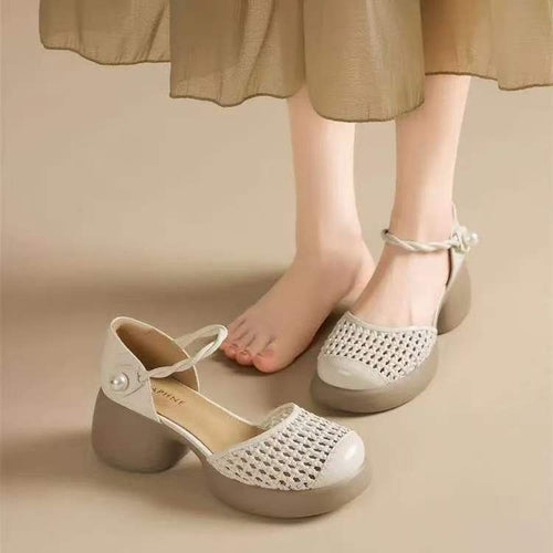 Damen Komfortable und stilvolle Blockabsatzschuhe EB