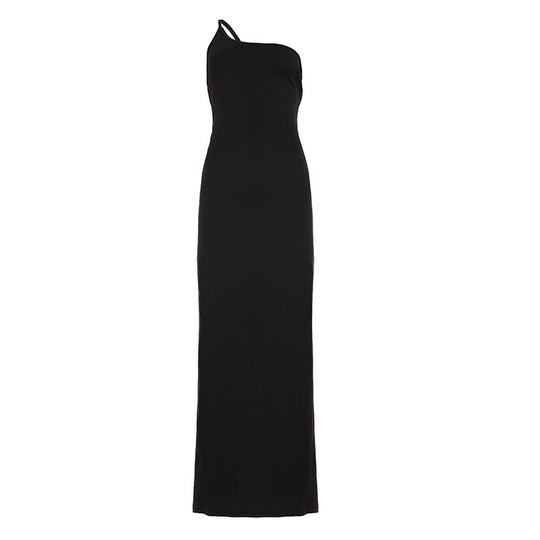 Damen Einseitiges Maxikleid EB