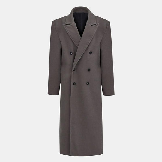 Damen Eleganter doppelt geknöpfter Trenchcoat mit taillierbarem Gürtel und schickem Schnitt EB