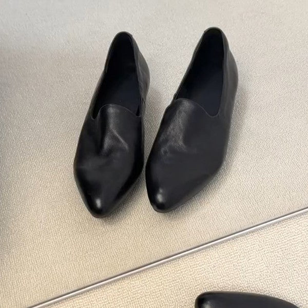 Damen spitz zulaufende Mokassins mit elegantem Schlupfdesign EB