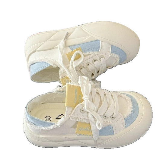 Damen Sportliche Sneakers mit lässigem Style und übergroßer Sohle EB