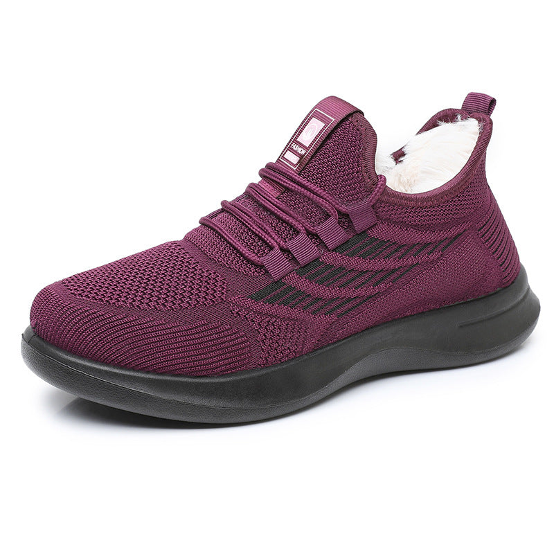 Damen Sportliche und warme Sneakers mit kuscheligem Innenfutter EB