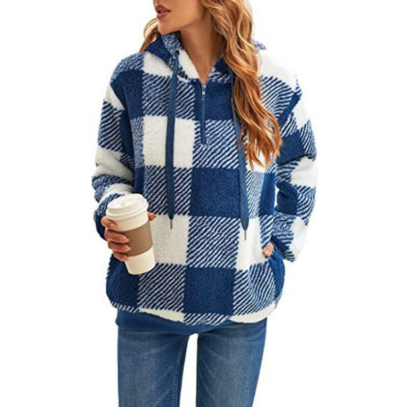Damen kuschelige Fleece-Hoodie EB
