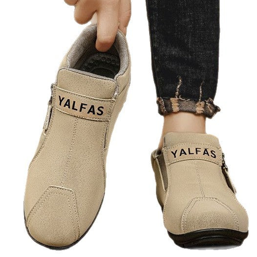 Herren Casual Stiefel mit praktischem Reißverschluss und rutschfester Sohle EB