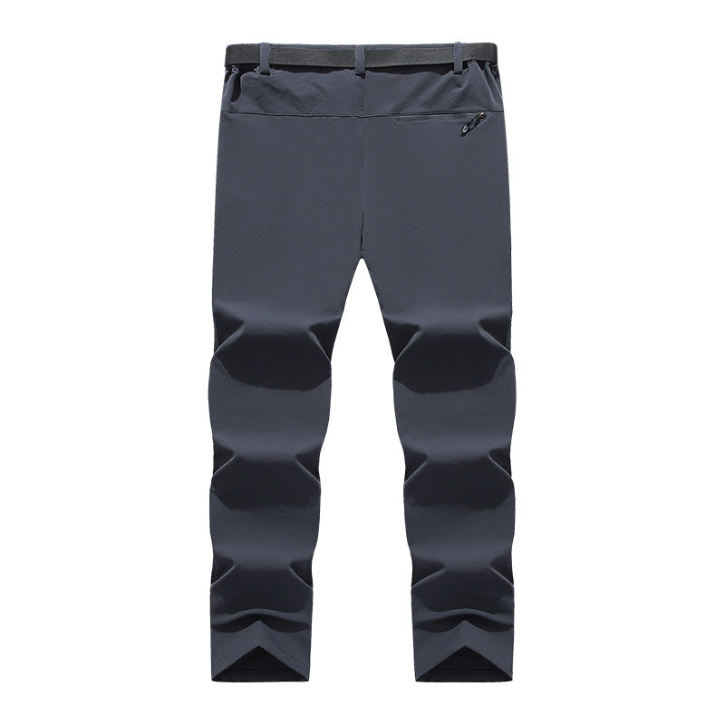 Herren flexible Softshell-Trekkinghose mit vorgeformten Knien und Gürtel EB