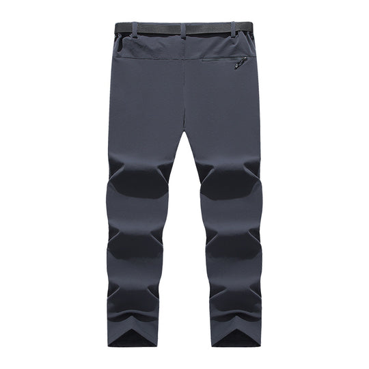 Herren flexible Softshell-Trekkinghose mit vorgeformten Knien und Gürtel EB