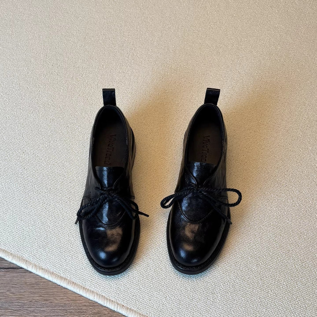 Damen Schnürschuhe aus hochwertigem Leder mit modischem Detail und Komfortsohle EB
