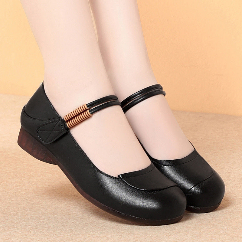 Damen Ballerinas mit flexiblem Riemen und bequemem Fußbett EB
