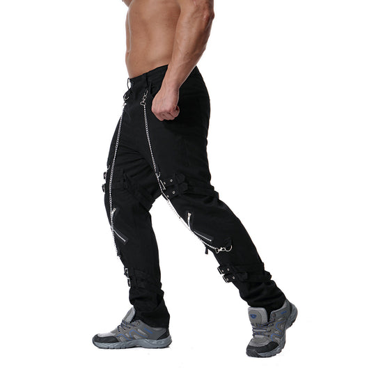 Herren Cargo-Hose mit vielseitigem Schnitt und auffälligen Schnallen EB