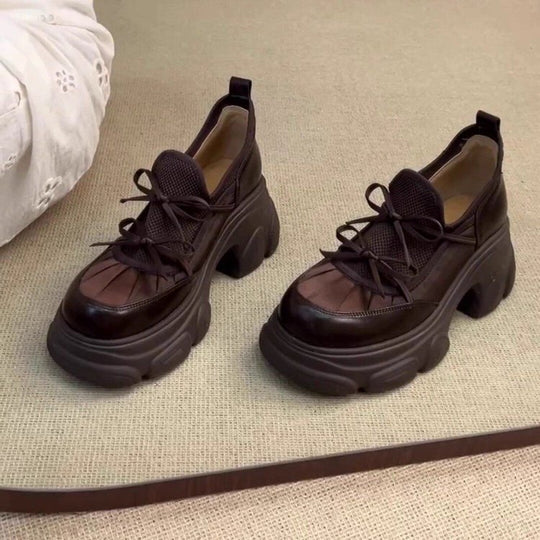 Damen modische Sneaker mit voluminösem Sohlenprofil und atmungsaktiver Oberfläche EB