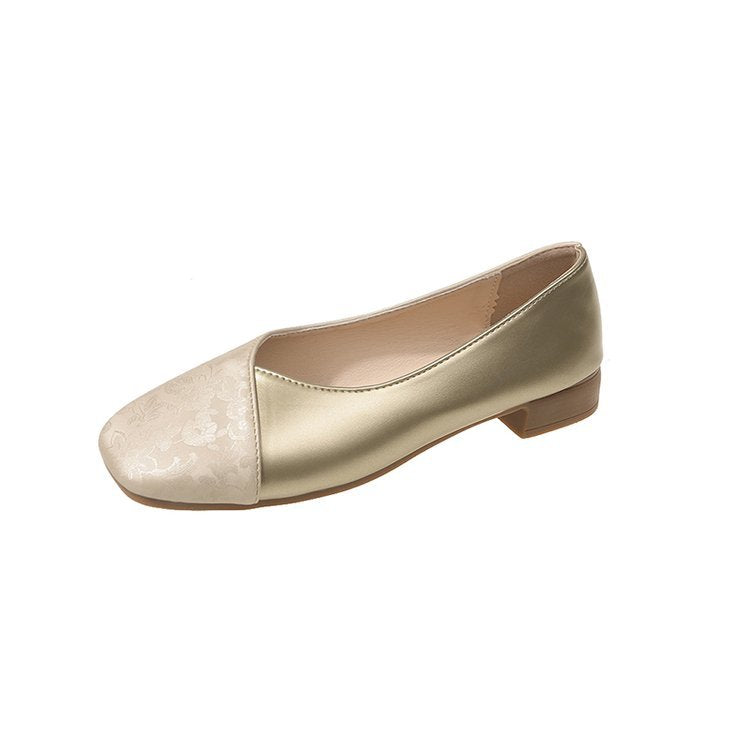 Damen elegante Ballerinas mit floralem Design und komfortablem Fußbett EB