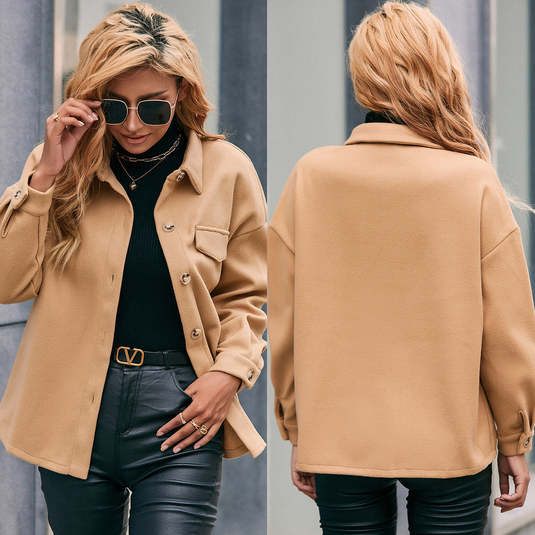 Damen Oversized-Fleecejacke mit praktischen Taschen und modischem Schnitt EB