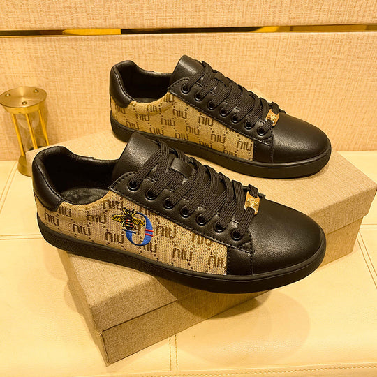 Damen Modische Sneakers mit buntem Muster und luxuriösen Details EB
