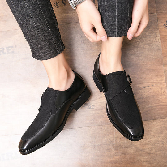 Herren elegante Mokassins mit modischer Schnalle EB