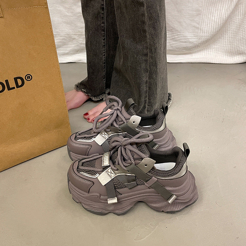 Damen Bequeme Chunky Sneakers mit innovativem Sohlen-Design EB