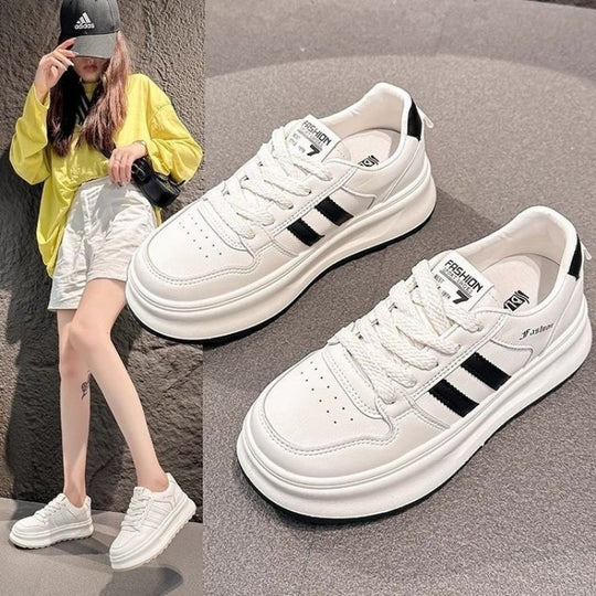 Damen Sneaker mit modischem Plateausohlen-Design und atmungsaktivem Obermaterial EB