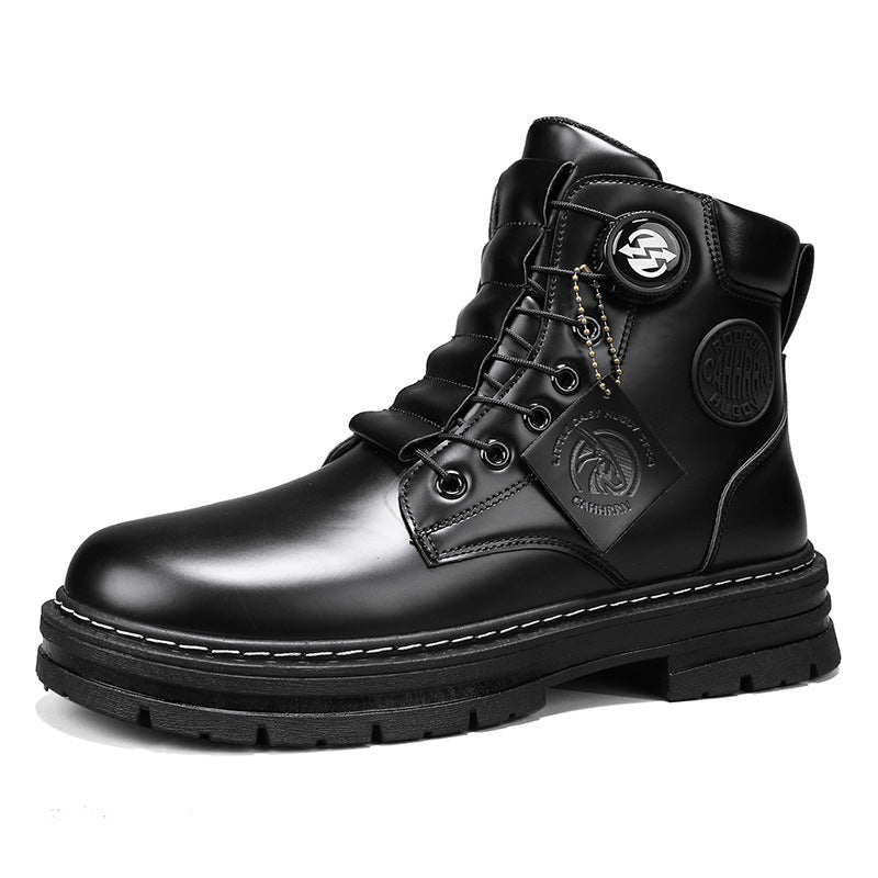 Herren robuste Schnürboots mit rutschfester Sohle und wasserabweisendem Obermaterial EB