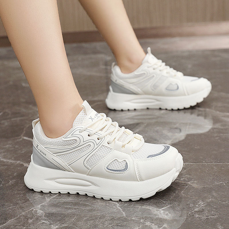 Damen Sportliche High-Top Sneakers mit atmungsaktivem Mesh-Obermaterial und dämpfender Sohle EB