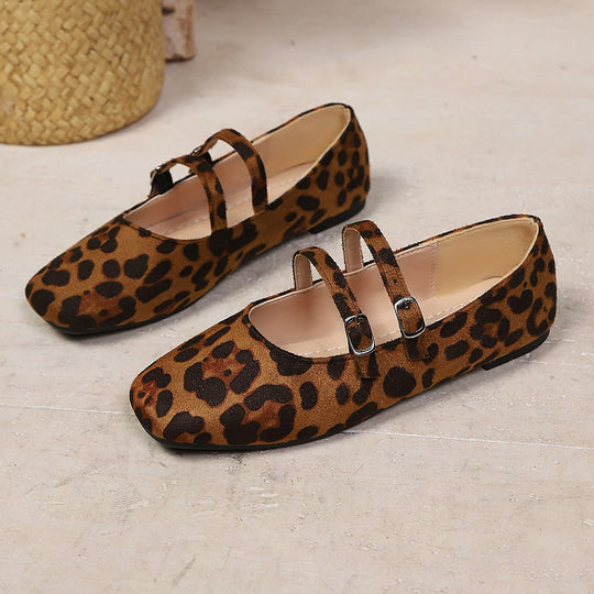 Damen Ballerinas mit verstellbarem Riemendesign und bequemer Sohle EB