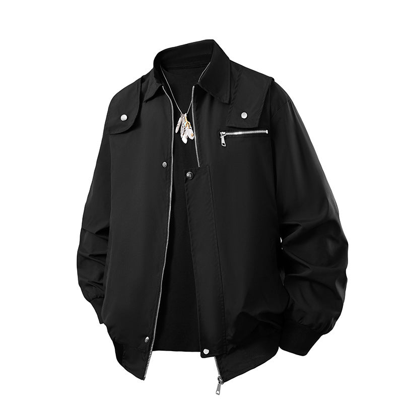 Men's  technical lightweight water-resistant bomber jacket with zip chest pocket EB