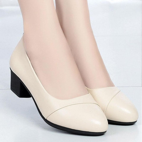 Damen Elegante Pumps mit komfortablem Blockabsatz und modischen Details EB