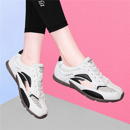 Damen Sportliche Mesh-Laufschuhe mit atmungsaktiven Einsätzen EB