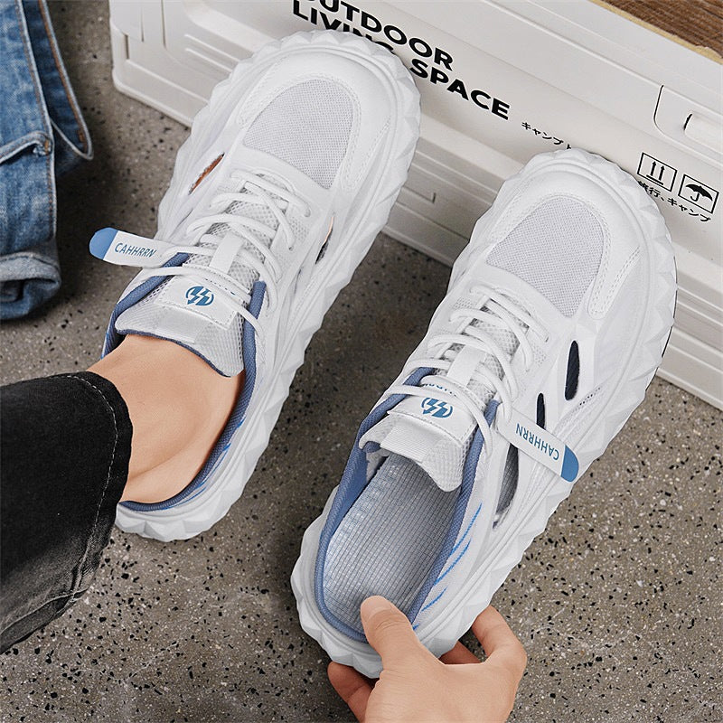 Damen Sportliche Sneakers mit atmungsaktiver Netzstruktur und rutschfester Sohle EB