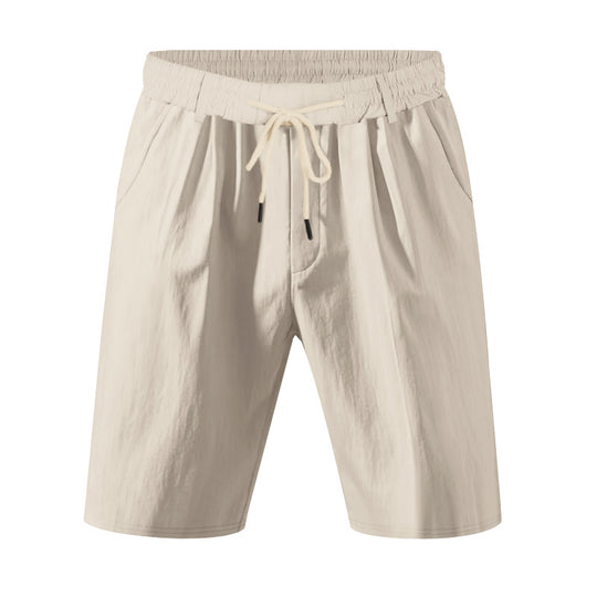 Damen bequeme Sweatshorts mit verstellbarem Bund und Seitentaschen EB