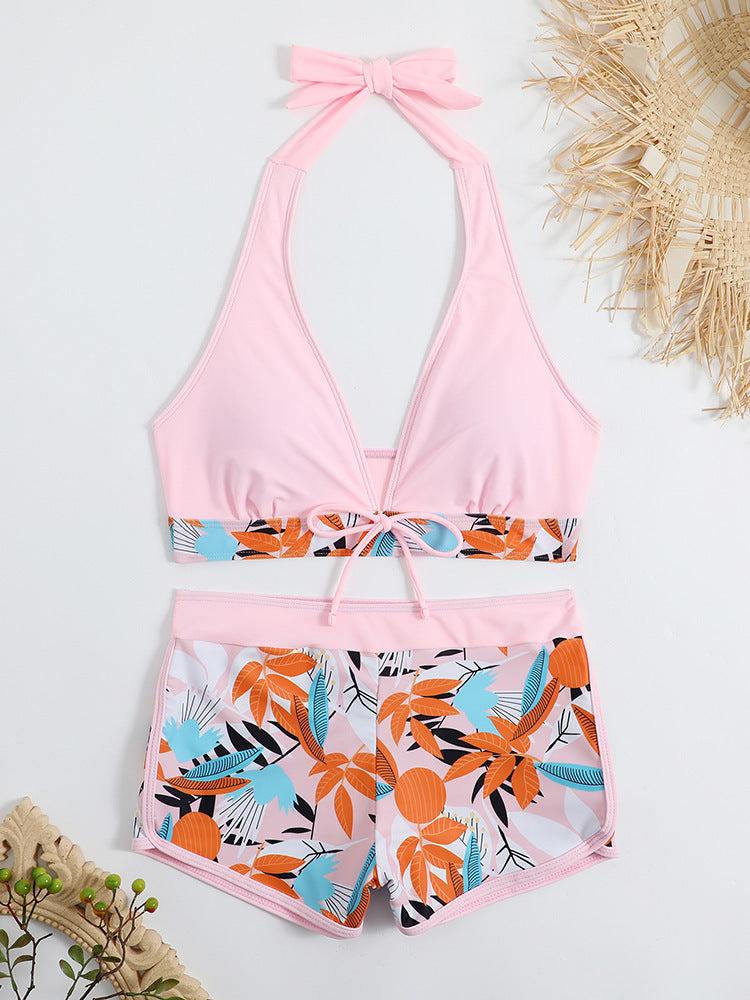Damen Sportliches Bikini-Set mit verdecktem Bauch EB