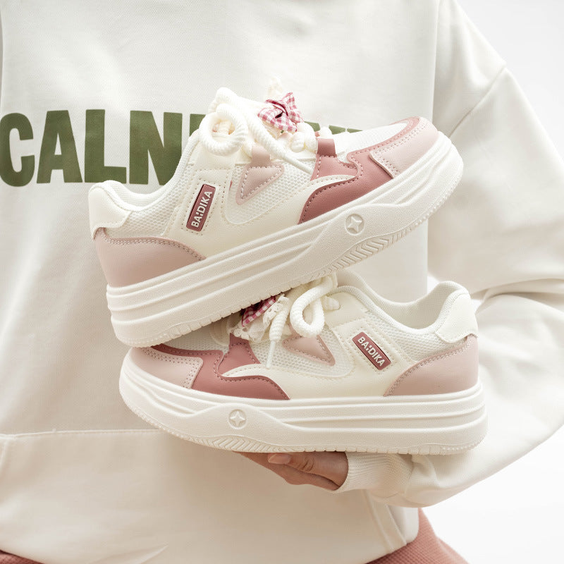 Damen Chunky Sneakers mit trendigem Design und atmungsaktiver Mesh-Oberfläche EB
