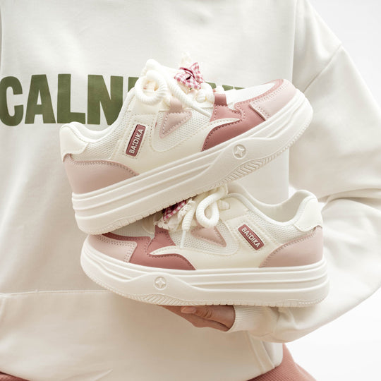Damen Chunky Sneakers mit trendigem Design und atmungsaktiver Mesh-Oberfläche EB