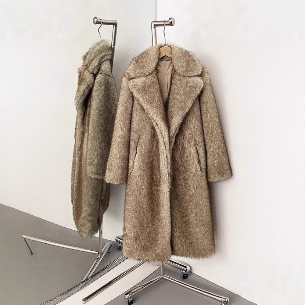 Damen Langhaarmantel für elegante Anlässe EB