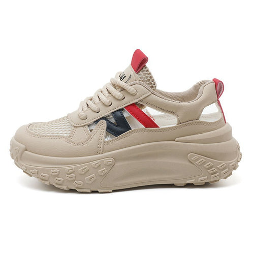 Damen Sportliche Sneakers mit luftdurchlässigem Obermaterial und rutschfester Sohle EB