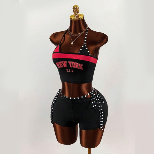Damen Sportliches Oberteil mit Shorts EB