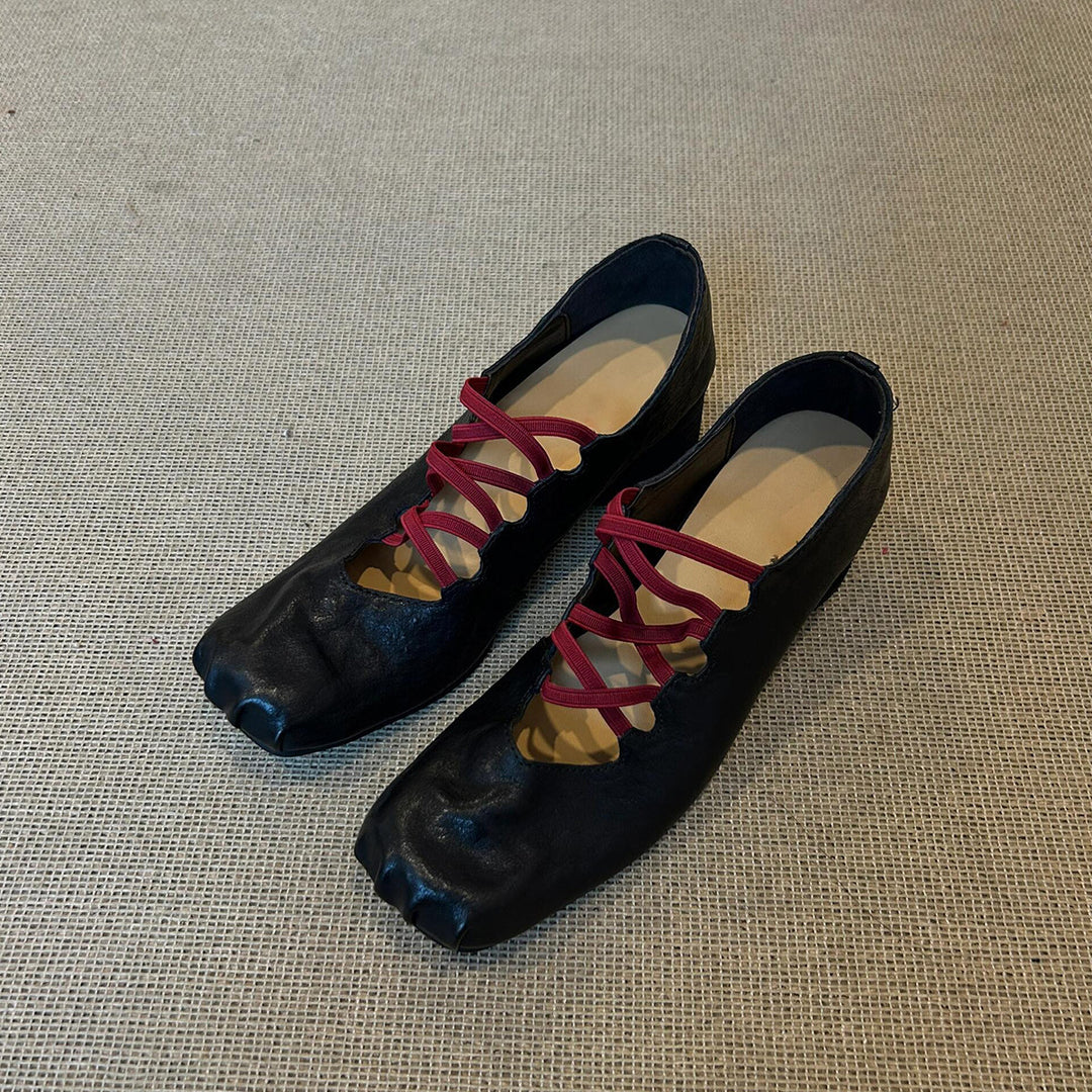 Damen modische Sling-Pumps mit elastischen Bändern EB