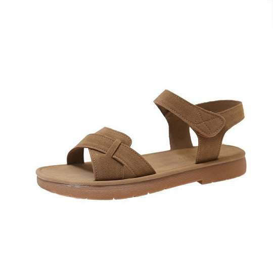 Damen modische Riemensandalen mit flexiblem Fußbett und verstellbaren Riemen EB