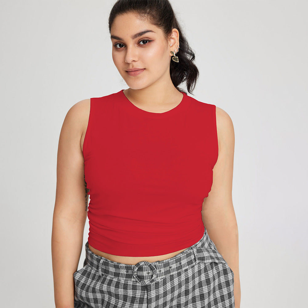 Damen weit geschnittene Karottenhose mit dekorativer Gürtel-Detail EB