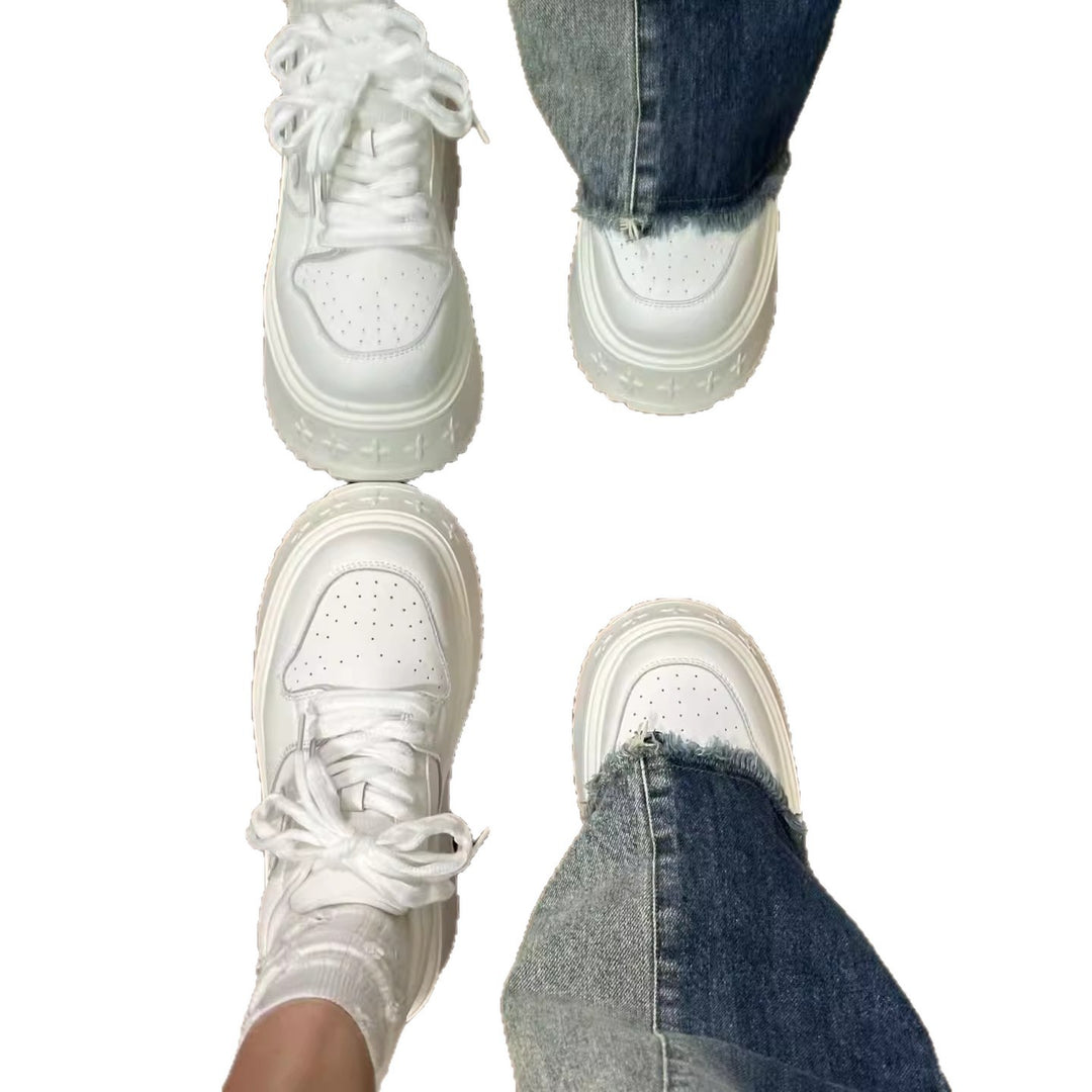 Damen High-Top Platform Sneakers mit modischem Design und komfortabler Dämpfung EB