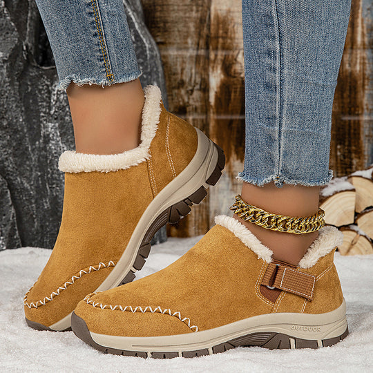 Damen Kuschelige Slipper mit rutschfester Sohle und warmem Innenfutter EB