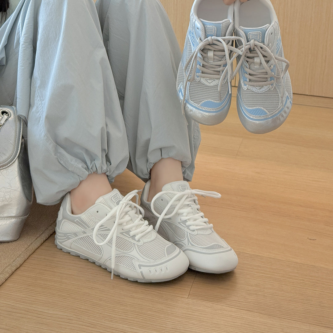 Damen Sportliche Freizeitschuhe mit atmungsaktivem Obermaterial und stoßdämpfender Sohle EB