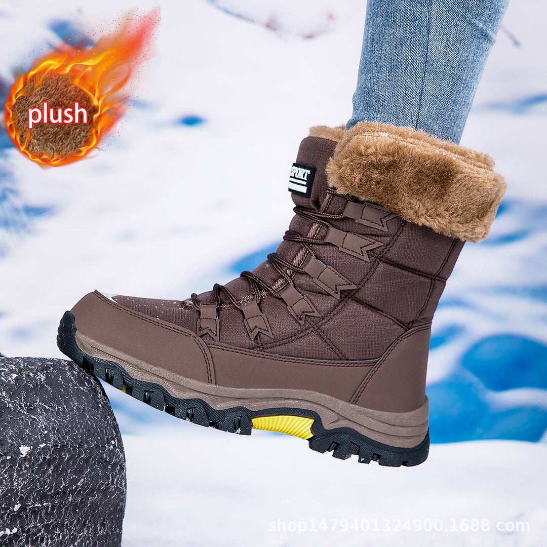 Damen warme Winterstiefel mit kuscheligem Futter und rutschfester Sohle EB