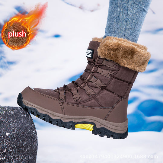 Damen warme Winterstiefel mit kuscheligem Futter und rutschfester Sohle EB