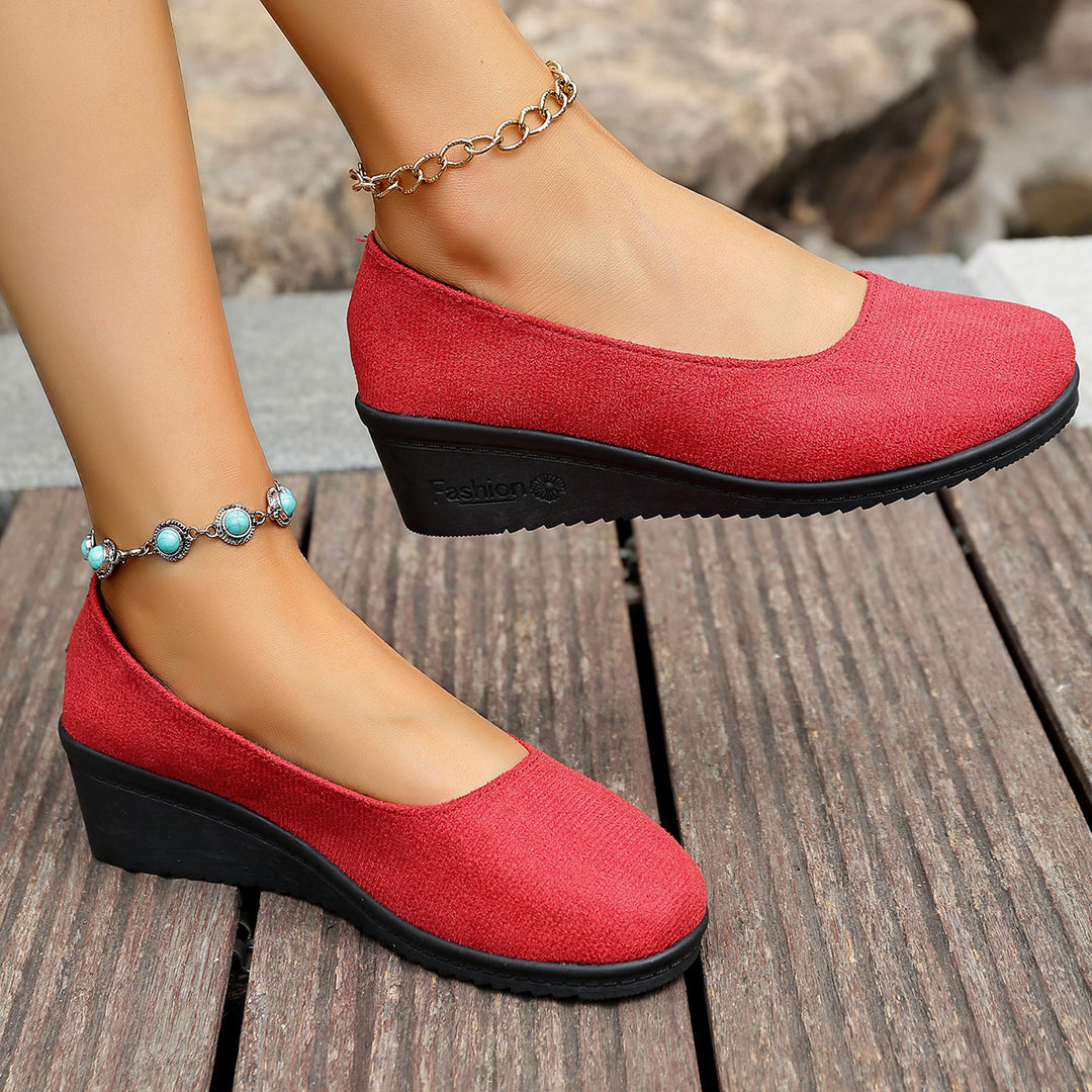 Damen Wedge-Ballerinas mit komfortabler Fußbettung und elegantem Design EB
